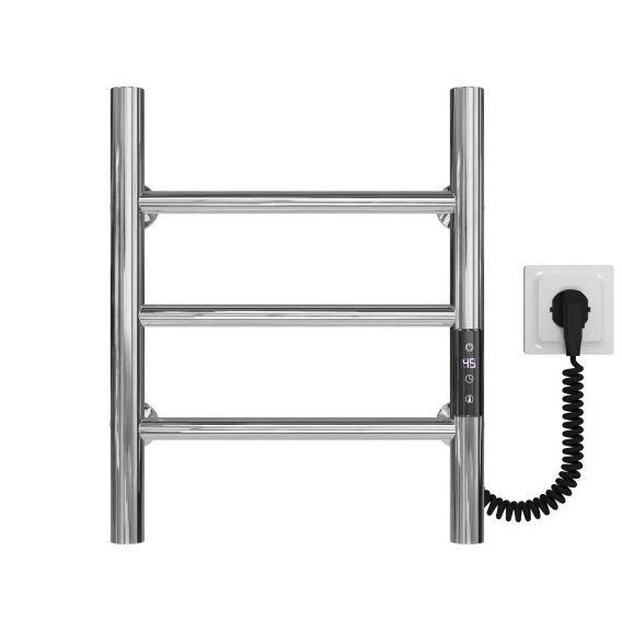 Электрический полотенцесушитель Deffi Орион П3 400х400 правое подключение JD03 хром C.OR.40.40.3.E.C.R.1