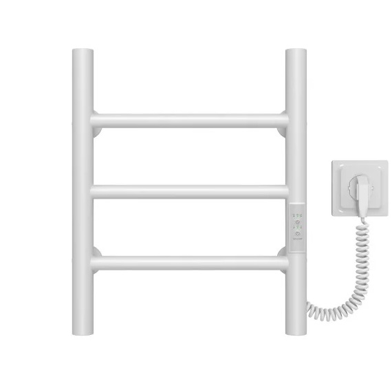 Электрический полотенцесушитель Deffi Орион П3 400х400 правое подключение WD03 белый C.OR.40.40.3.E.W.R.3