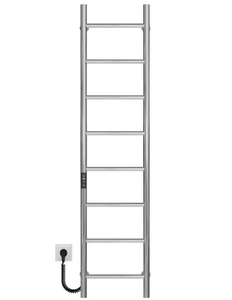 Електрична сушарка для рушників Deffi Оріон П8 300х1400 ліве підключення JD03 хром C.OR.140.30.8.E.C.L.1