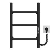 Електрична сушарка для рушників Deffi Оріон П3 400х500 праве підключення JD03 чорний C.OR.40.50.3.E.B.R.1