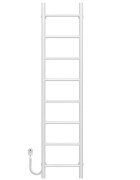 Электрический полотенцесушитель Deffi Орион П8 300х1400 левое подключение белый C.OR.140.30.8.E.W.L.5