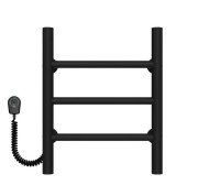 Электрический полотенцесушитель Deffi Орион П3 400х400 левое подключение черный C.OR.40.40.3.E.B.L.5