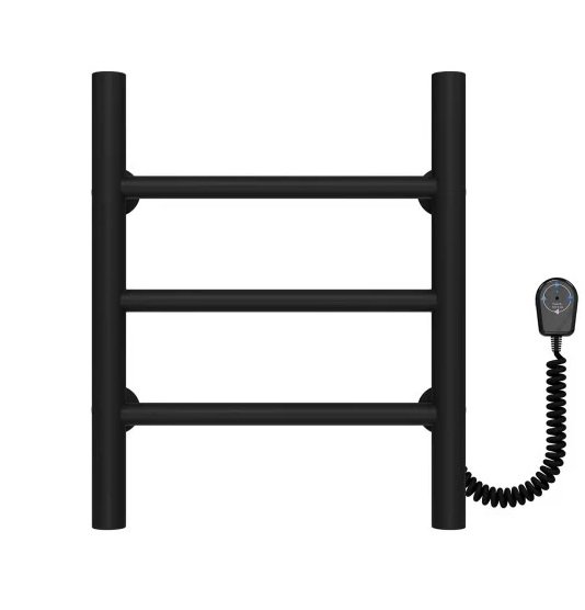 Электрический полотенцесушитель Deffi Орион П3 400х400 правое подключение черный C.OR.40.40.3.E.B.R.5