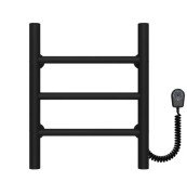 Электрический полотенцесушитель Deffi Орион П3 400х400 правое подключение черный C.OR.40.40.3.E.B.R.5