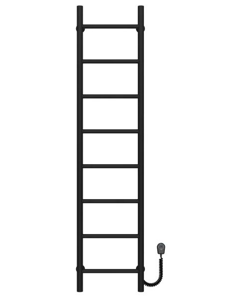 Електрична сушарка для рушників Deffi Оріон П8 300х1400 праве підключення чорний C.OR.140.30.8.E.B.R.5