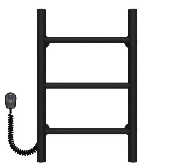 Электрический полотенцесушитель Deffi Орион П3 400х500 левое подключение черный C.OR.50.40.3.E.B.L.5