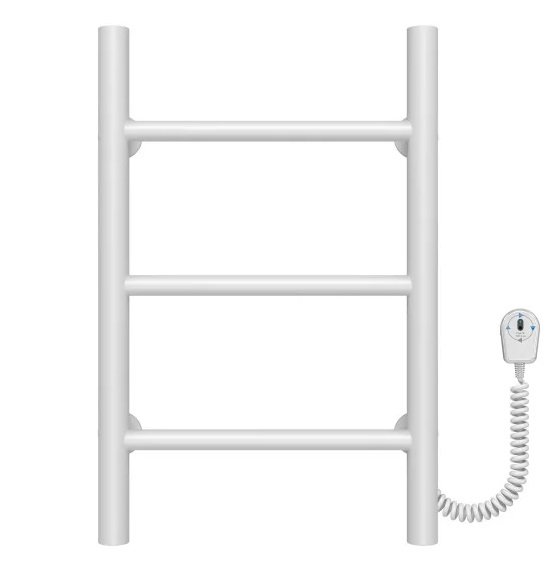 Электрический полотенцесушитель Deffi Орион П3 400х500 правое подключение белый C.OR.50.40.3.E.W.R.5