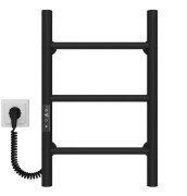 Электрический полотенцесушитель Deffi Орион П3 400х500 левое подключение JD03 черный C.OR.50.40.3.E.B.L.1