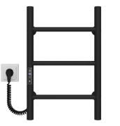 Електрична сушарка для рушників Deffi Оріон П3 400х500 ліве підключення JD03 чорний C.OR.50.40.3.E.B.L.1