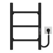 Електрична сушарка для рушників Deffi Оріон П3 400х500 праве підключення JD03 чорний C.OR.40.50.3.E.B.R.1