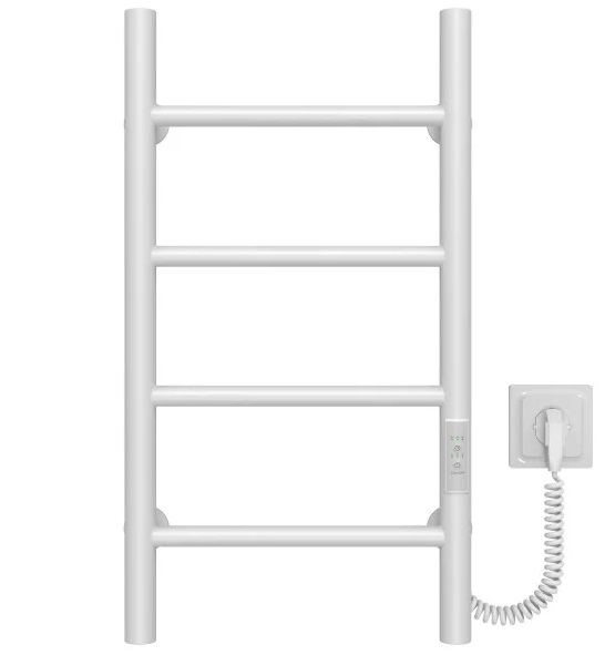 Электрический полотенцесушитель Deffi Орион П4 400х600 правое подключение WD03 белый C.OR.60.40.4.E.W.R.3