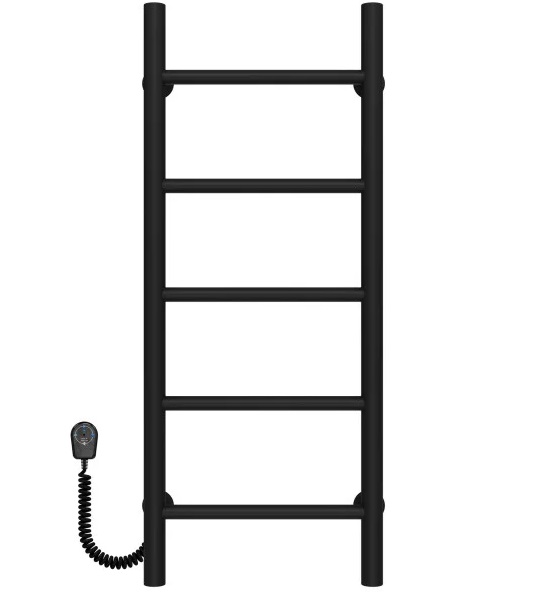 Електрична сушарка для рушників Deffi Оріон П5 400х800 ліве підключення чорний C.OR.80.40.5.E.B.L.5