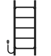 Електрична сушарка для рушників Deffi Оріон П5 400х800 ліве підключення чорний C.OR.80.40.5.E.B.L.5