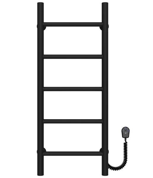 Электрический полотенцесушитель Deffi Орион П5 400х800 правое подключение черный C.OR.80.40.5.E.B.R.5