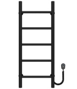 Электрический полотенцесушитель Deffi Орион П5 400х800 правое подключение черный C.OR.80.40.5.E.B.R.5