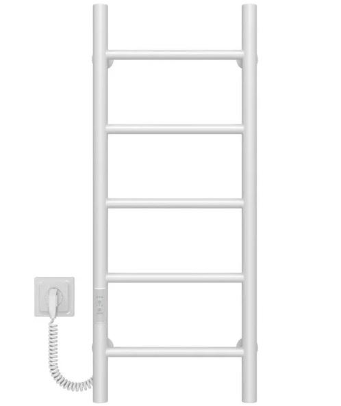 Электрический полотенцесушитель Deffi Орион П5 400х800 левое подключение WD03 белый C.OR.80.40.5.E.W.L.3