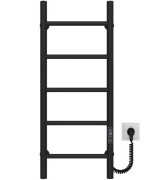 Электрический полотенцесушитель Deffi Орион П5 400х800 правое подключение JD03 черный C.OR.80.40.5.E.B.R.1