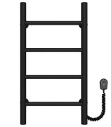 Электрический полотенцесушитель Deffi Орион П4 400х600 правое подключение черный C.OR.60.40.4.E.B.R.5