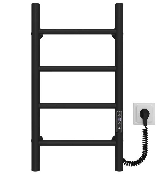 Электрический полотенцесушитель Deffi Орион П4 400х600 правое подключение JD03 черный C.OR.60.40.4.E.B.R.1