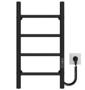 Электрический полотенцесушитель Deffi Орион П4 400х600 правое подключение JD03 черный C.OR.60.40.4.E.B.R.1