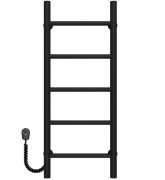 Электрический полотенцесушитель Deffi Орион П5 400х800 левое подключение черный C.OR.80.40.5.E.B.L.5