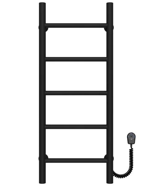 Электрический полотенцесушитель Deffi Орион П5 400х800 правое подключение черный C.OR.80.40.5.E.B.R.5