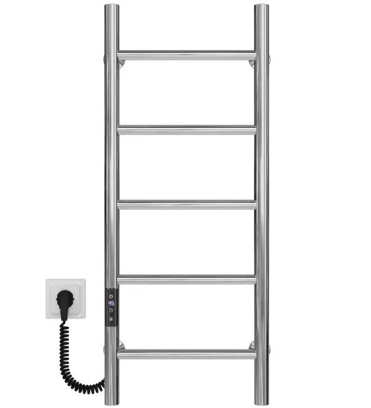 Электрический полотенцесушитель Deffi Орион П5 400х800 левое подключение JD03 хром C.OR.80.40.5.E.C.L.1