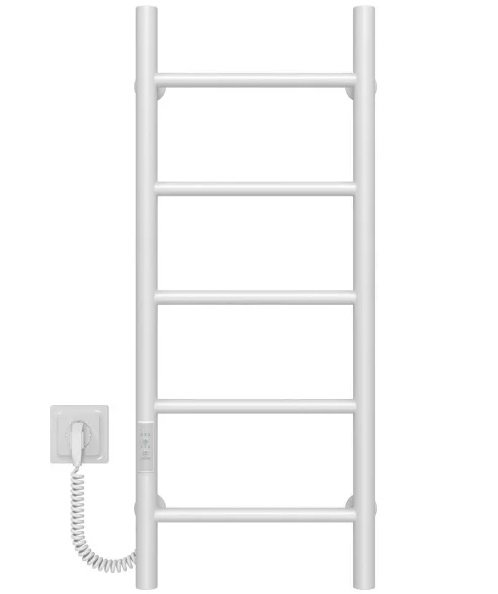 Электрический полотенцесушитель Deffi Орион П5 400х800 левое подключение WD03 белый C.OR.80.40.5.E.W.L.3