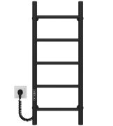 Электрический полотенцесушитель Deffi Орион П5 400х800 левое подключение JD03 черный C.OR.80.40.5.E.B.L.1