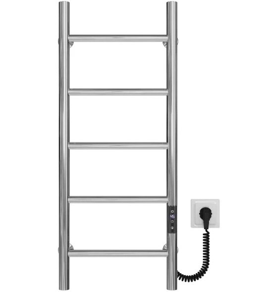 Электрический полотенцесушитель Deffi Орион П5 400х800 правое подключение JD03 хром C.OR.80.40.5.E.C.R.1