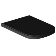 Сиденье с крышкой для унитаза Hatria Next с функцией быстрого снятия и плавного закрывания черный матовый 01Y1F302