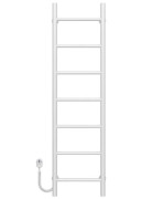 Електросушарка для рушників Deffi Оріон П7 400х1200 ліве підключення білий C.OR.120.40.7.E.W.L.5