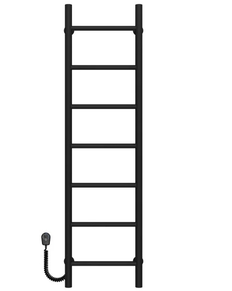 Электрический полотенцесушитель Deffi Орион П7 400х1200 левое подключение черный C.OR.120.40.7.E.B.L.5