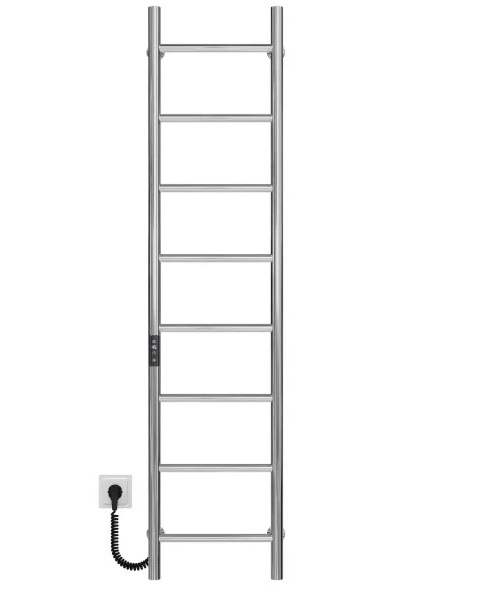 Электрический полотенцесушитель Deffi Орион П8 400х1400 левое подключение JD03 хром C.OR.140.40.8.E.C.L.1