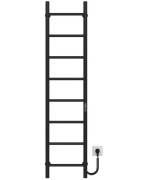 Электрический полотенцесушитель Deffi Орион П8 400х1400 правое подключение JD03 черный C.OR.140.40.8.E.B.R.1