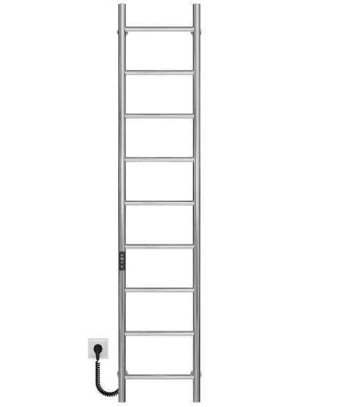 Электрический полотенцесушитель Deffi Орион П9 400х1600 левое подключение JD03 хром C.OR.160.40.9.E.C.L.1