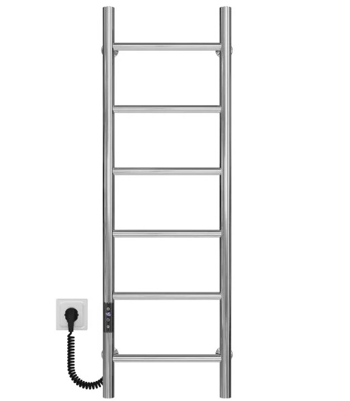 Електрична сушарка для рушників Deffi Оріон П6 400х1000 ліве підключення JD03 хром C.OR.100.40.6.E.C.L.1