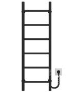 Електрична сушарка для рушників Deffi Оріон П6 400х1000 праве підключення JD03 чорний C.OR.100.40.6.E.B.R.1