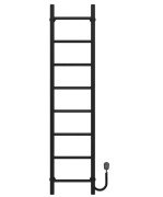 Електрична сушарка для рушників Deffi Оріон П8 400х1400 праве підключення чорний C.OR.140.40.8.E.B.R.5