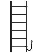 Электрический полотенцесушитель Deffi Орион П6 400х1000 правое подключение черный C.OR.100.40.6.E.B.R.5