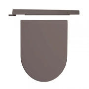 Сидіння з кришкою для унітаза Hatria Fusion/Centrica з функцією швидкого зняття і плавного закривання антрацит 00Y9AQ08