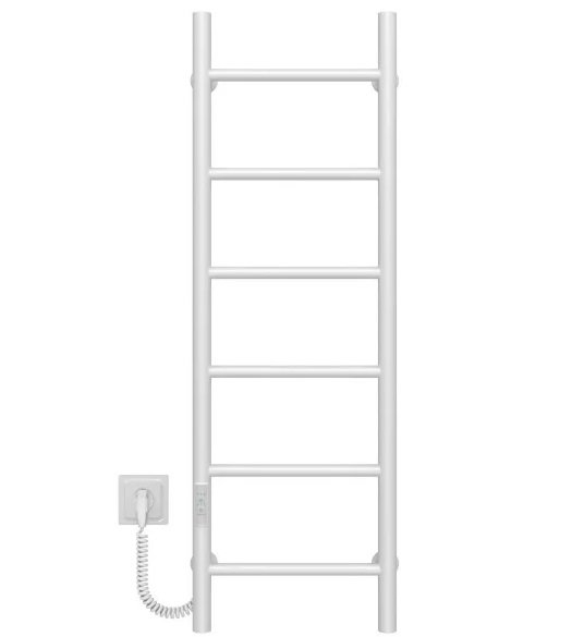 Электрический полотенцесушитель Deffi Орион П6 400х1000 левое подключение WD03 белый C.OR.100.40.6.E.W.L.3