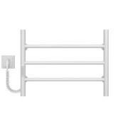 Электрический полотенцесушитель Deffi Орион П3 500х400 левое подключение WD03 белый C.OR.40.50.3.E.W.L.3