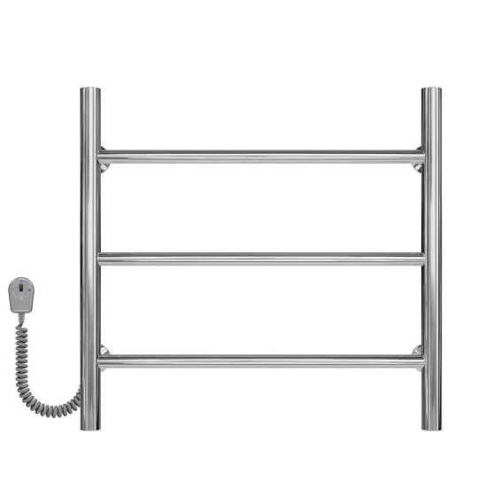 Электрический полотенцесушитель Deffi Орион П3 500х500 левое подключение хром C.OR.50.50.3.E.C.L.5