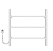 Электрический полотенцесушитель Deffi Орион П3 500х500 левое подключение белый C.OR.50.50.3.E.W.L.5