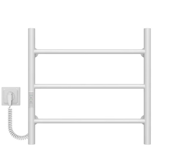 Электрический полотенцесушитель Deffi Орион П3 500х500 левое подключение JD03 белый C.OR.50.50.3.E.W.L.1