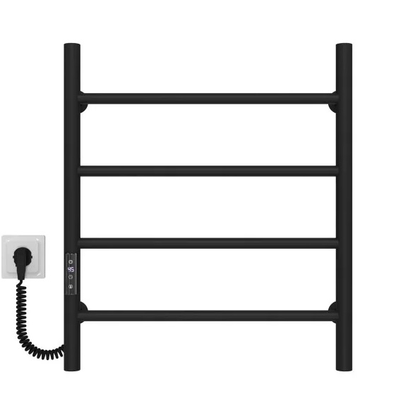 Электрический полотенцесушитель Deffi Орион П4 500х600 левое подключение JD03 черный C.OR.60.50.4.E.B.L.1