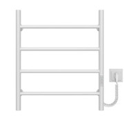 Електрична сушарка для рушників Deffi Оріон П4 500х600 праве підключення WD03 білий C.OR.60.50.4.E.W.R.3