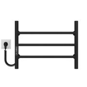 Электрический полотенцесушитель Deffi Орион П3 500х400 левое подключение JD03 черный C.OR.40.50.3.E.B.L.1