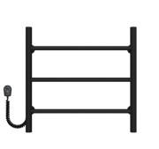 Электрический полотенцесушитель Deffi Орион П3 500х500 левое подключение черный C.OR.50.50.3.E.B.L.5